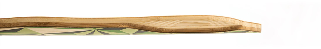 detalle tail downhill longboard bamboo thor hammer green