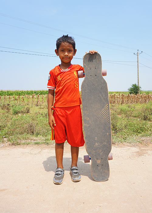 proyecto solidario de longboard en camboya